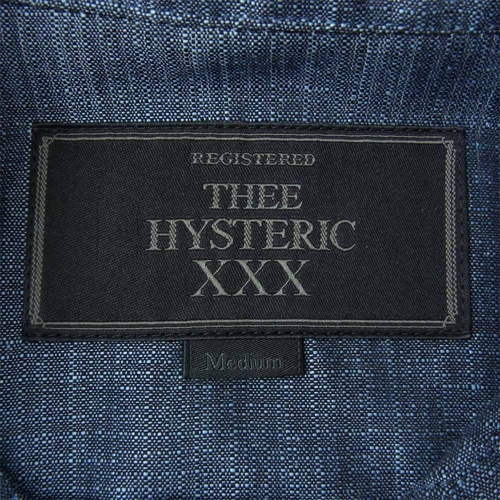 HYSTERIC GLAMOUR ヒステリックグラマー 06182AB01 デニム リネン ジャケット インディゴブルー系 M【美品】【中古】