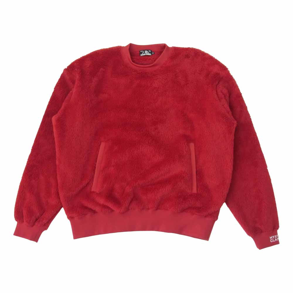 HYSTERIC GLAMOUR ヒステリックグラマー 02183CS09 ポーラテック フリース スウェット レッド系 M【極上美品】【中古】