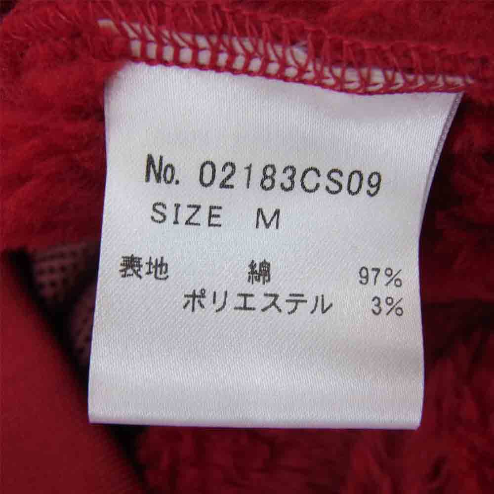 HYSTERIC GLAMOUR ヒステリックグラマー 02183CS09 ポーラテック フリース スウェット レッド系 M【極上美品】【中古】