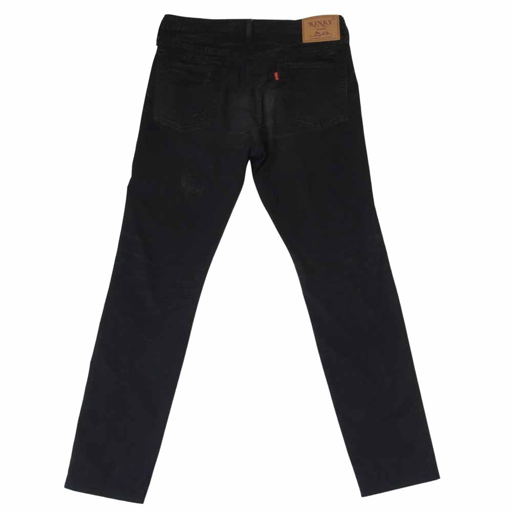 HYSTERIC GLAMOUR ヒステリックグラマー 02182AP07 KINKY JEANS 転写 プリント スリム パンツ ブラック系 M【中古】