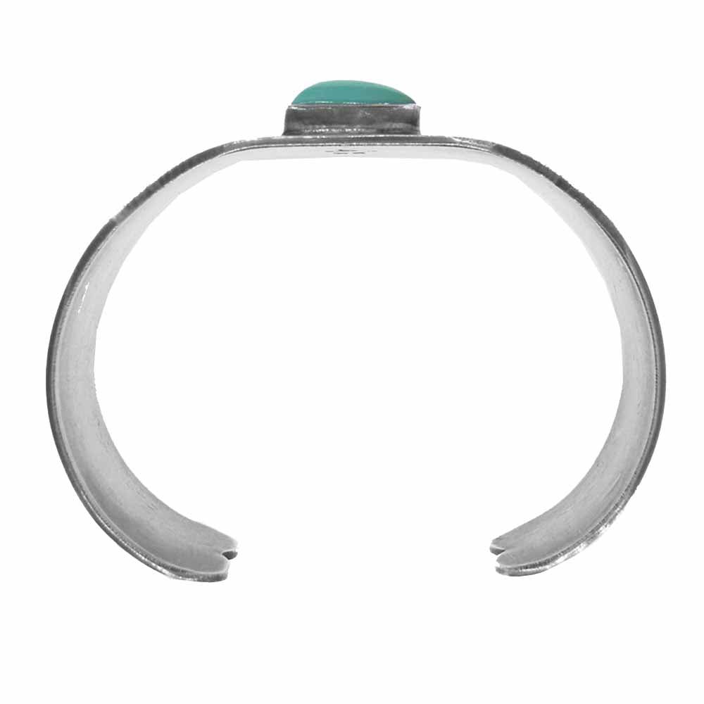 ホワイト バッファロー 14NU-1102 ターコイズ シルバー バングル シルバー系【極上美品】【中古】
