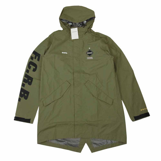 F.C.R.B. エフシーアールビー FCRB-190010  BENCH RAIN COAT ベンチレインコート カーキ系 M【新古品】【未使用】【中古】