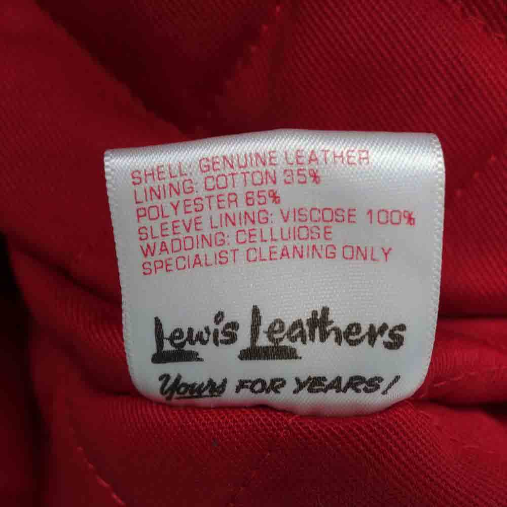 Lewis Leathers ルイスレザー 551TH 直営店購入レシート付属 DOMINATOR TIGHT FIT ドミネーター タイトフィット ホースレザー ライダース ブラック系 34【新古品】【未使用】【中古】