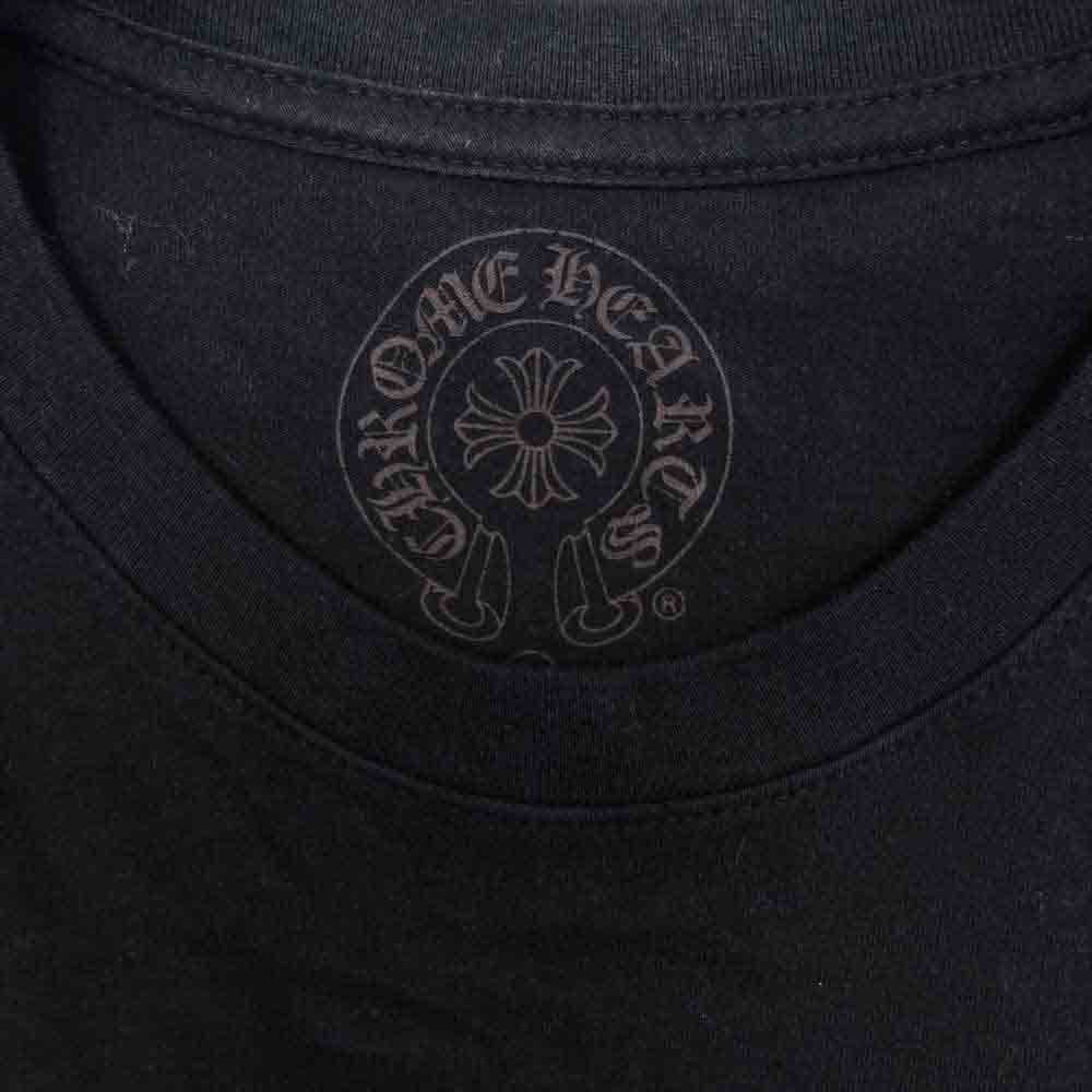 CHROME HEARTS クロムハーツ（原本無） 国内正規品 セメタリークロス バックプリント 袖ロゴ ポケット付き ロンT ブラック系 M【中古】