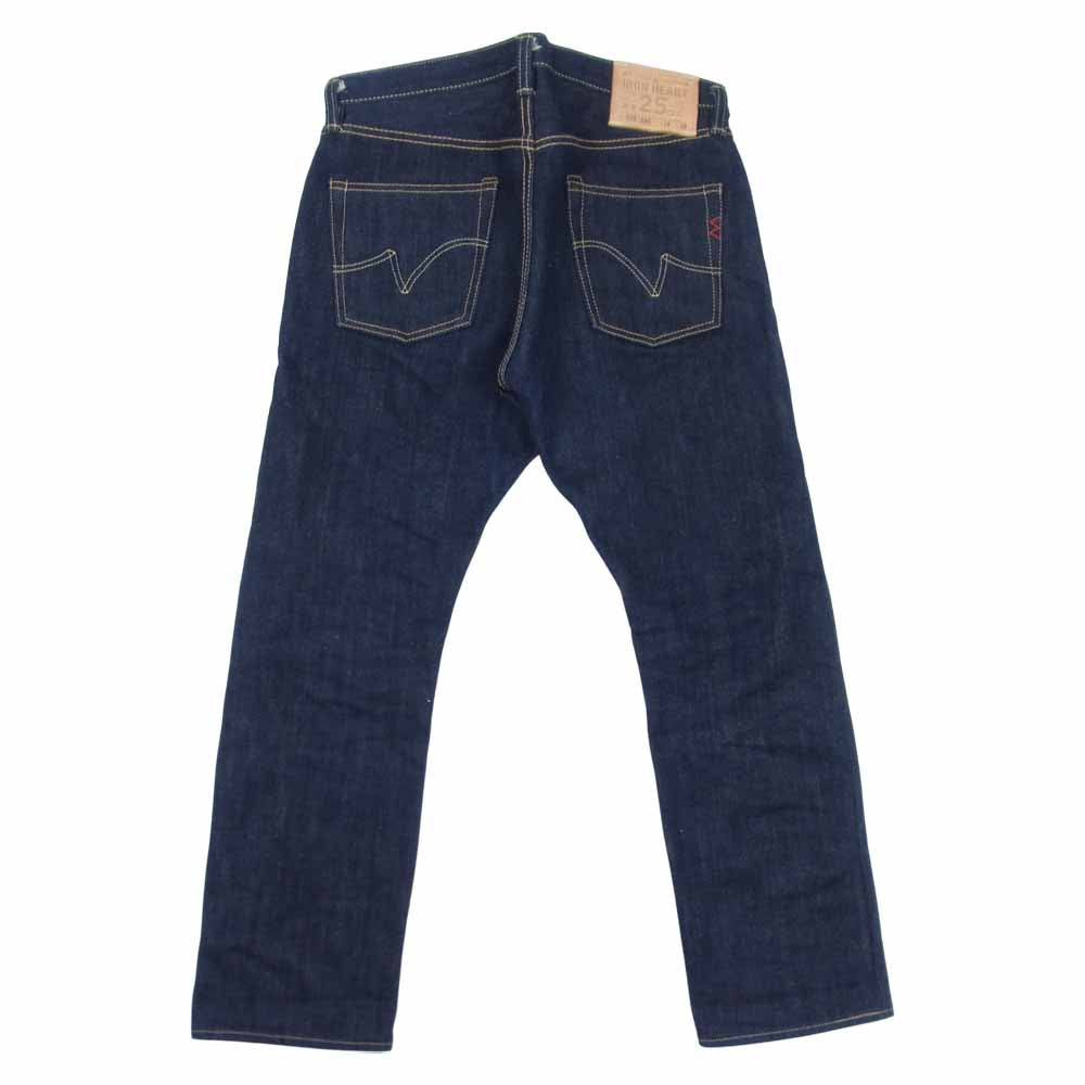 IRON HEART アイアンハート 555-XHS 25OZ ヘビー オンス ストレート デニム パンツ インディゴブルー系 32【中古】