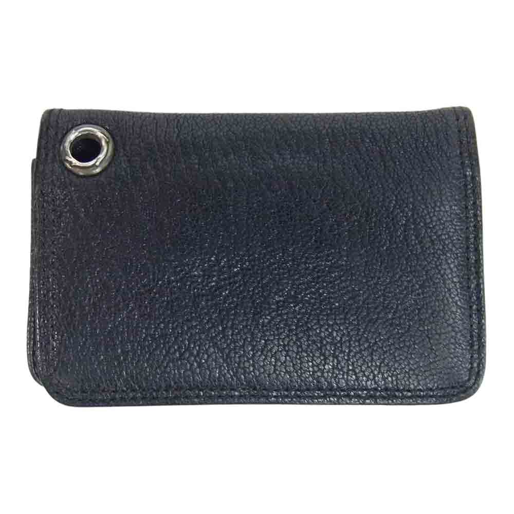 CHROME HEARTS クロムハーツ（原本無） CARD CASE レザー 名刺入れ カードケース ブラック系【中古】