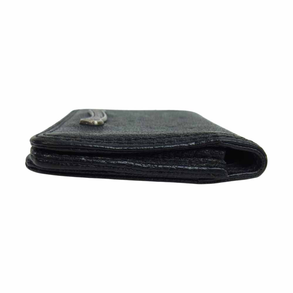CHROME HEARTS クロムハーツ（原本無） CARD CASE レザー 名刺入れ カードケース ブラック系【中古】