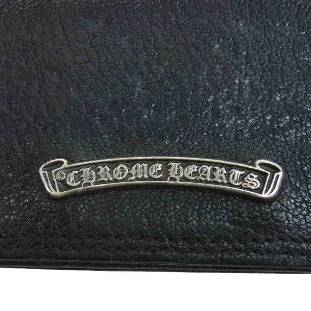 CHROME HEARTS クロムハーツ（原本無） CARD CASE レザー 名刺入れ カードケース ブラック系【中古】