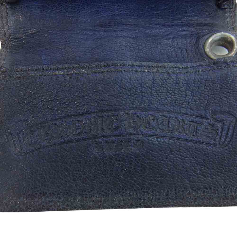 CHROME HEARTS クロムハーツ（原本無） CARD CASE レザー 名刺入れ カードケース ブラック系【中古】