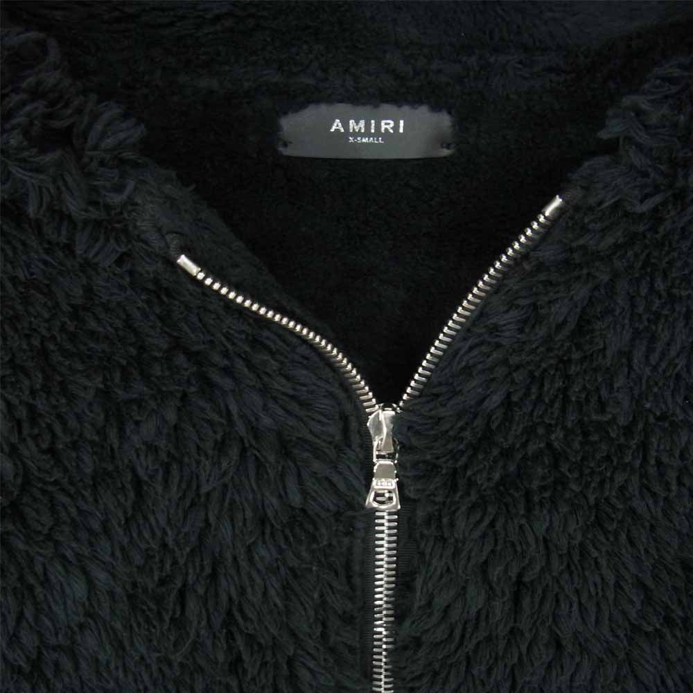 アミリ カシミヤ混 テクスチャード パーカー ブラック系 XS【中古】