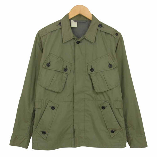 N.HOOLYWOOD エヌハリウッド 102-BL03 コットンナイロン ミリタリー ジャケット カーキ系 36【中古】