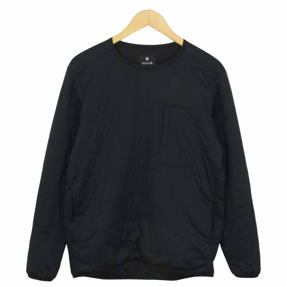 snowpeak スノーピーク SW-16AU003 フレキシブル インサレーション プルオーバー ブラック系 M【中古】