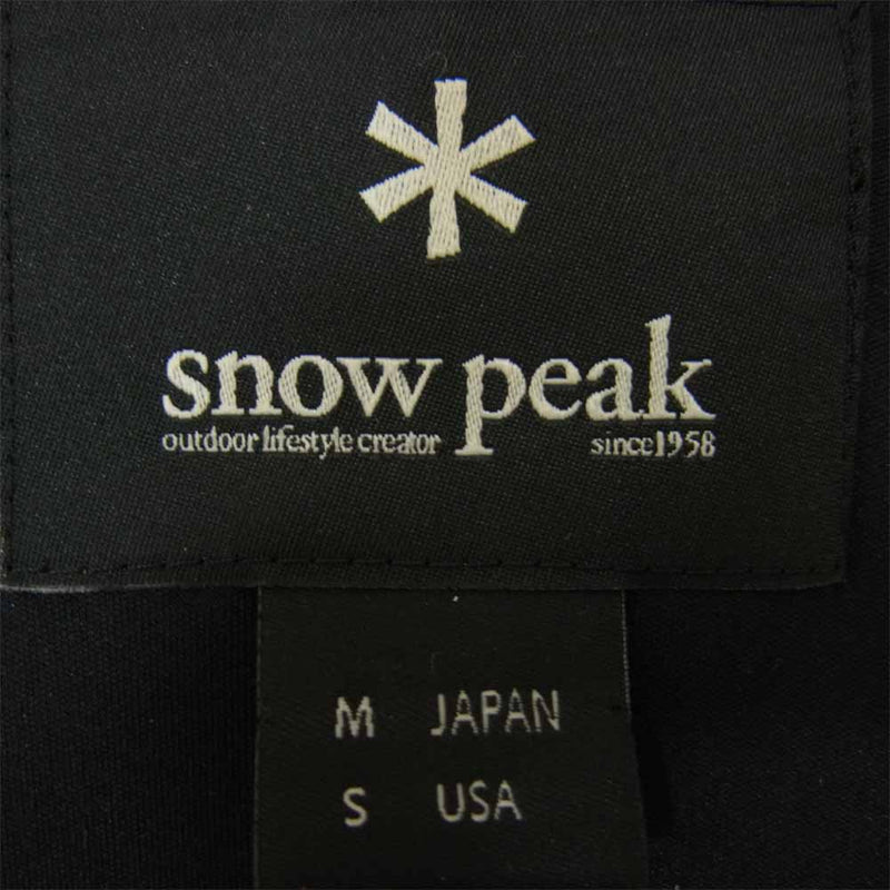 snowpeak スノーピーク SW-16AU003 フレキシブル インサレーション プルオーバー ブラック系 M【中古】