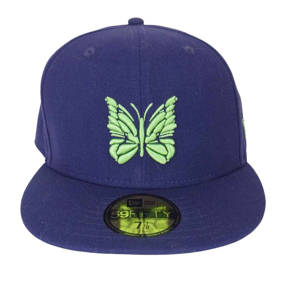 Needles ニードルス NEWERA Emb. BB Cap ニューエラ エンブロイダリー ベースボール キャップ パープル系 7 1/8【中古】