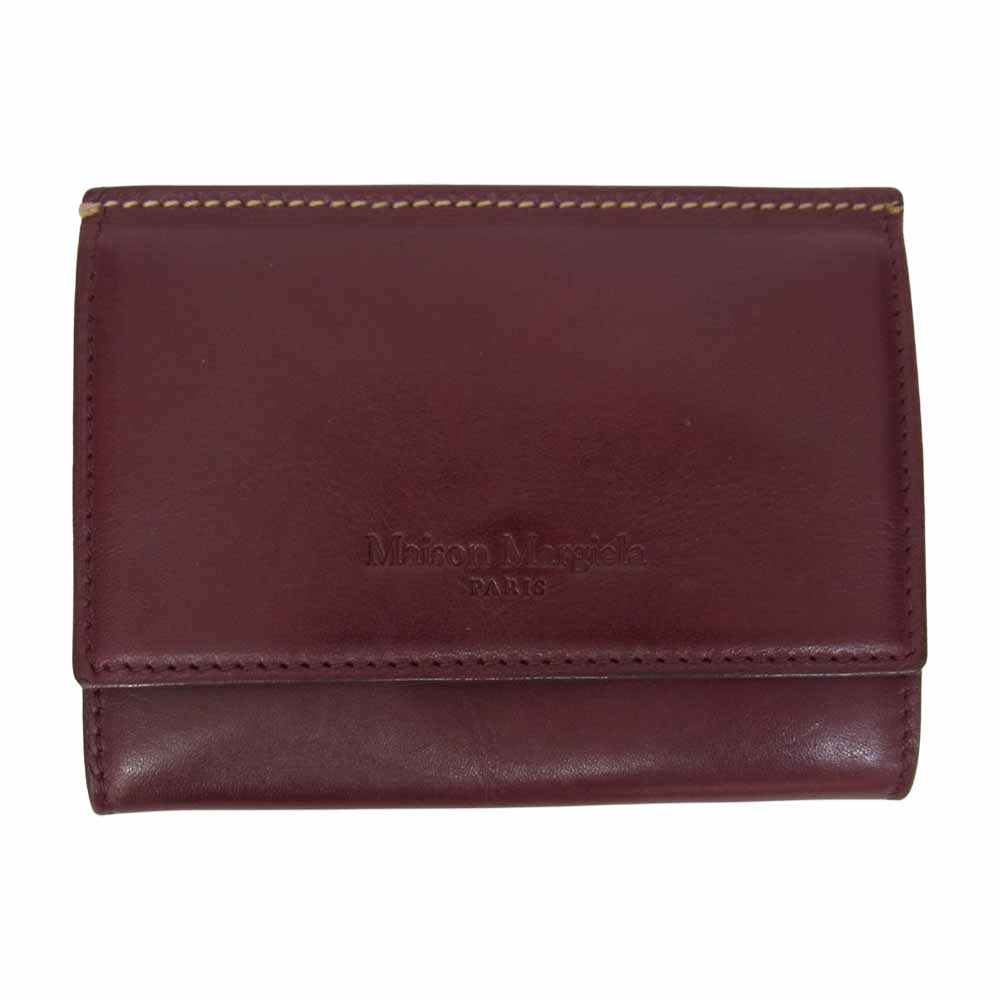 MAISON MARGIELA メゾンマルジェラ 11ライン イタリア製 レザー コインケース カードケース パスケース エンジ系【中古】