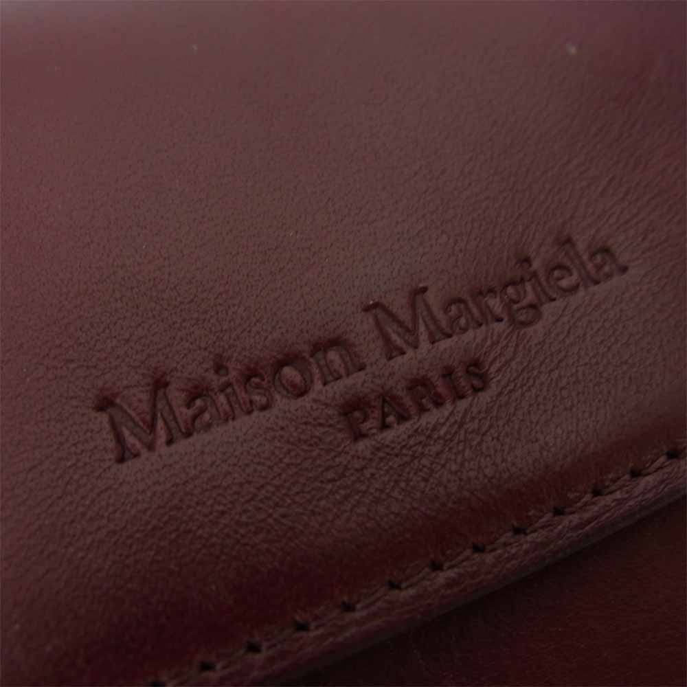 MAISON MARGIELA メゾンマルジェラ 11ライン イタリア製 レザー コインケース カードケース パスケース エンジ系【中古】