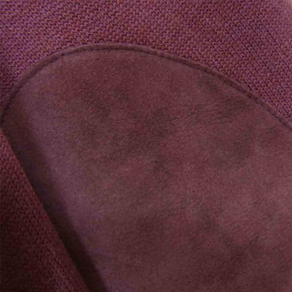 MAISON MARGIELA メゾンマルジェラ 13AW S50HA0470 スタッフインターナショナルタグ イタリア製 14ライン エルボーパッチ ウール ニット エンジ系 S【中古】