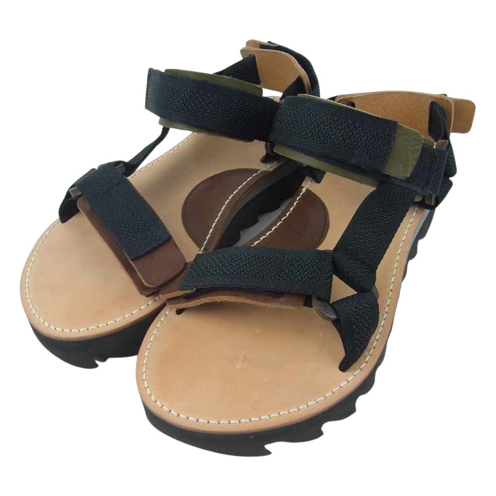 Hender Scheme エンダースキーマ webb brown multi ウェブ ブラウン ナチュラル ストラップ サンダル ブラウン系 4【美品】【中古】
