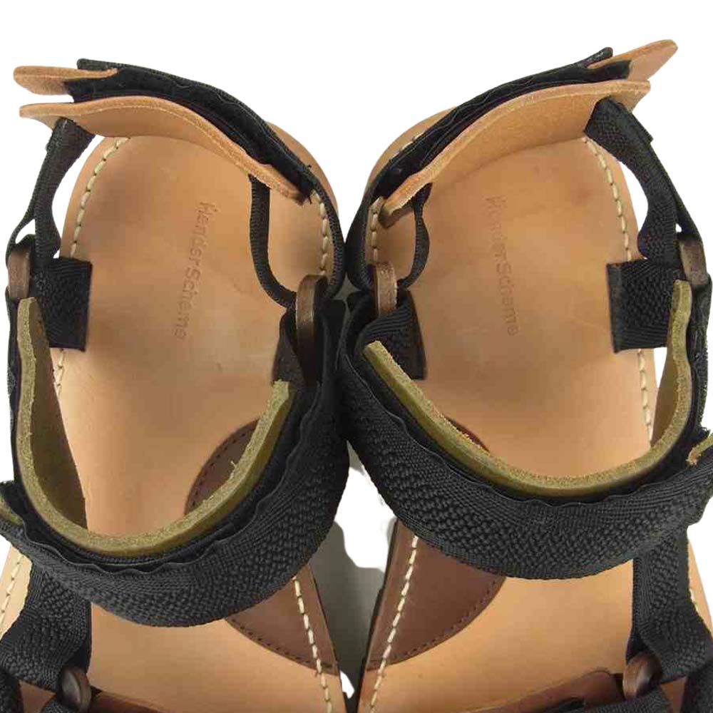 Hender Scheme エンダースキーマ webb brown multi ウェブ ブラウン ナチュラル ストラップ サンダル ブラウン系 4【美品】【中古】