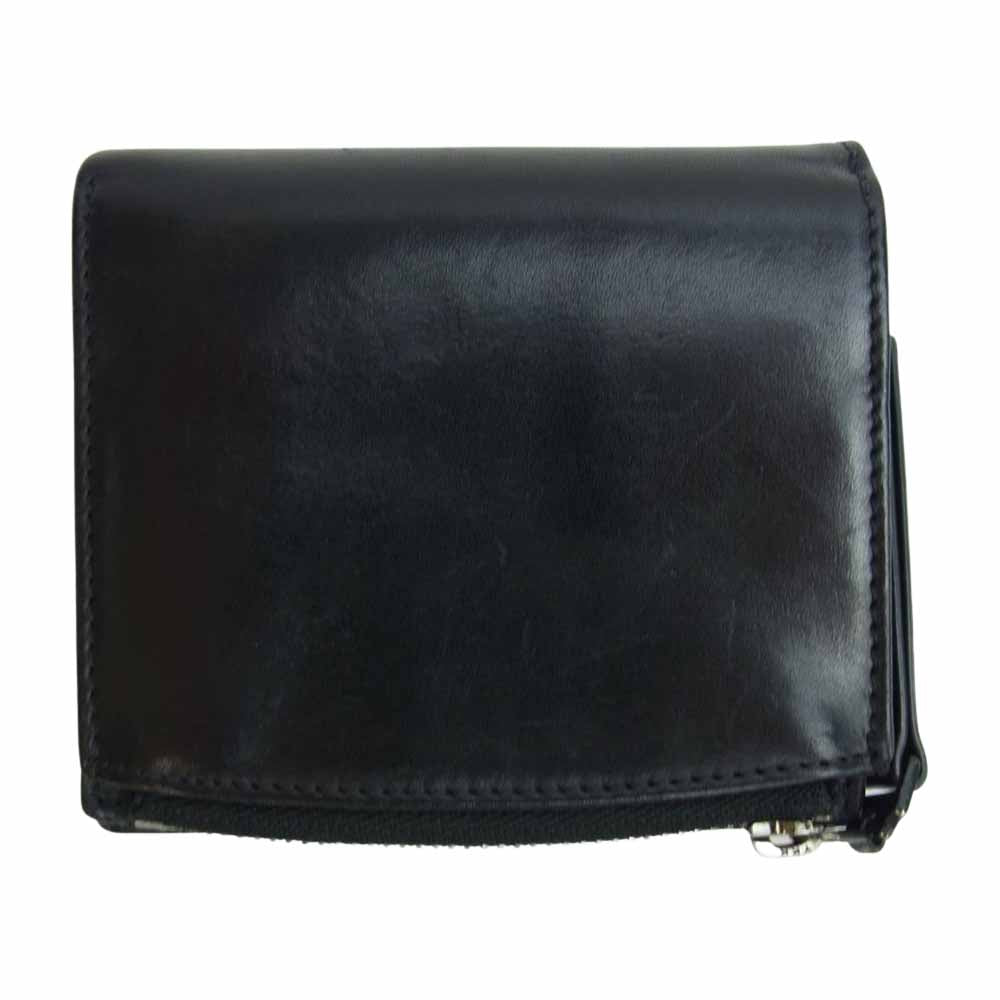 MAISON MARGIELA メゾンマルジェラ S35UI0438 11ライン コンパクト ウォレット ミニ 二つ折り 財布 ブラック系【中古】