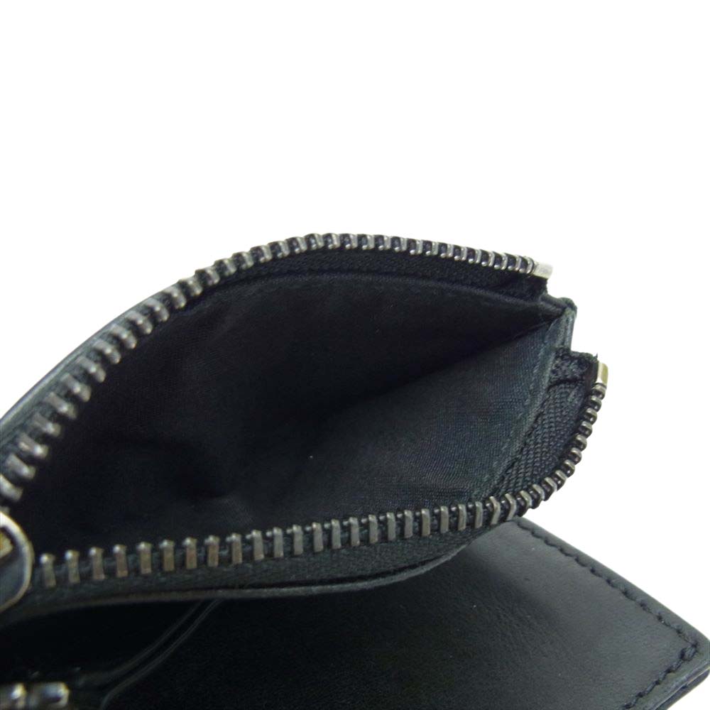 MAISON MARGIELA メゾンマルジェラ S35UI0438 11ライン コンパクト ウォレット ミニ 二つ折り 財布 ブラック系【中古】