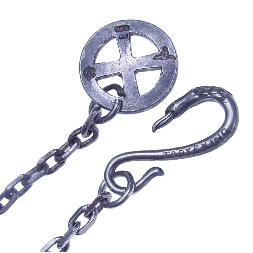 タディアンドキング GPウルフ メディスンホイール 付き イーグルフック 太角チェーン シルバー系【中古】