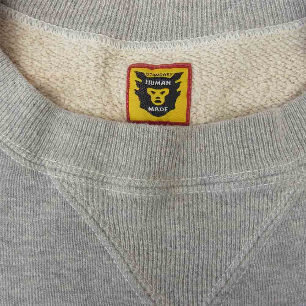 HUMAN MADE ヒューマンメイド × Coca-Cola × BEAMS クルー スウェット グレー系 S【中古】