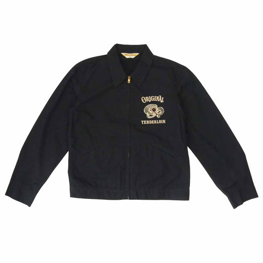 TENDERLOIN テンダーロイン T-STP JKT フロッキー プリント ジャケット ブラック系 XS【中古】