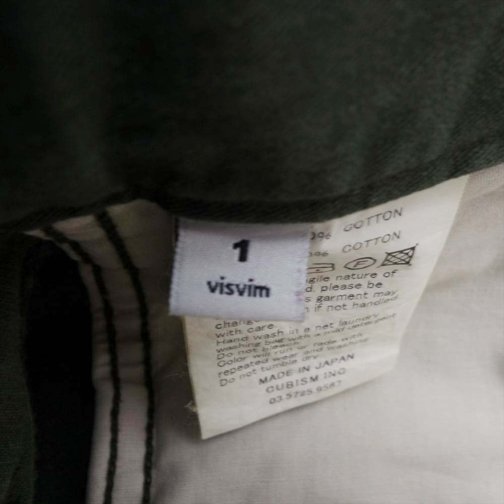 VISVIM ビズビム 12SS 112105008017 FLULXUS 03 CHINO グリーン系 1【中古】