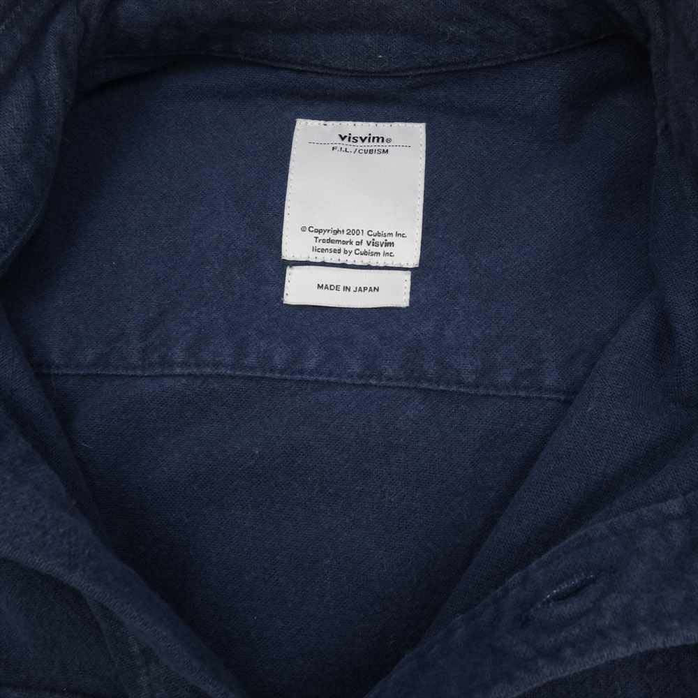 VISVIM ビズビム 16SS 0116105011009 BLACK ELK FLANNEL Y.D 長袖 シャツ コットン 日本製 ネイビー系 1【中古】