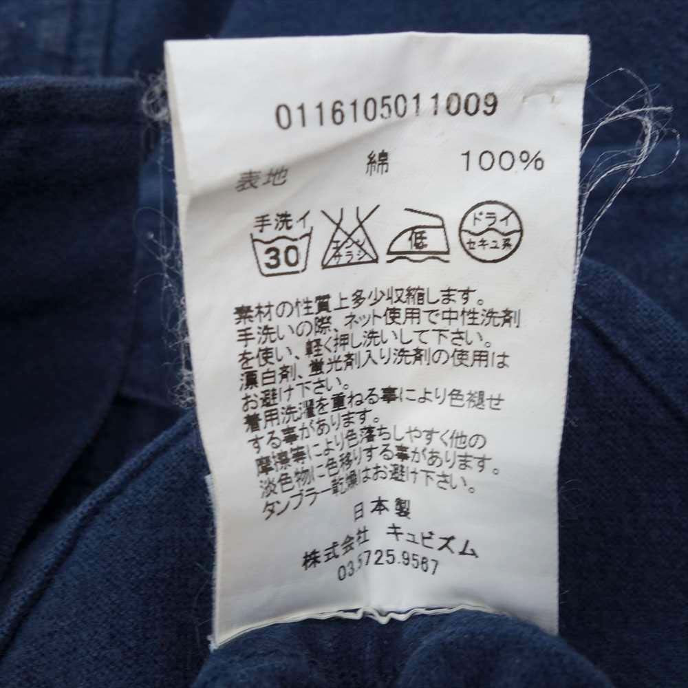 VISVIM ビズビム 16SS 0116105011009 BLACK ELK FLANNEL Y.D 長袖 シャツ コットン 日本製 ネイビー系 1【中古】