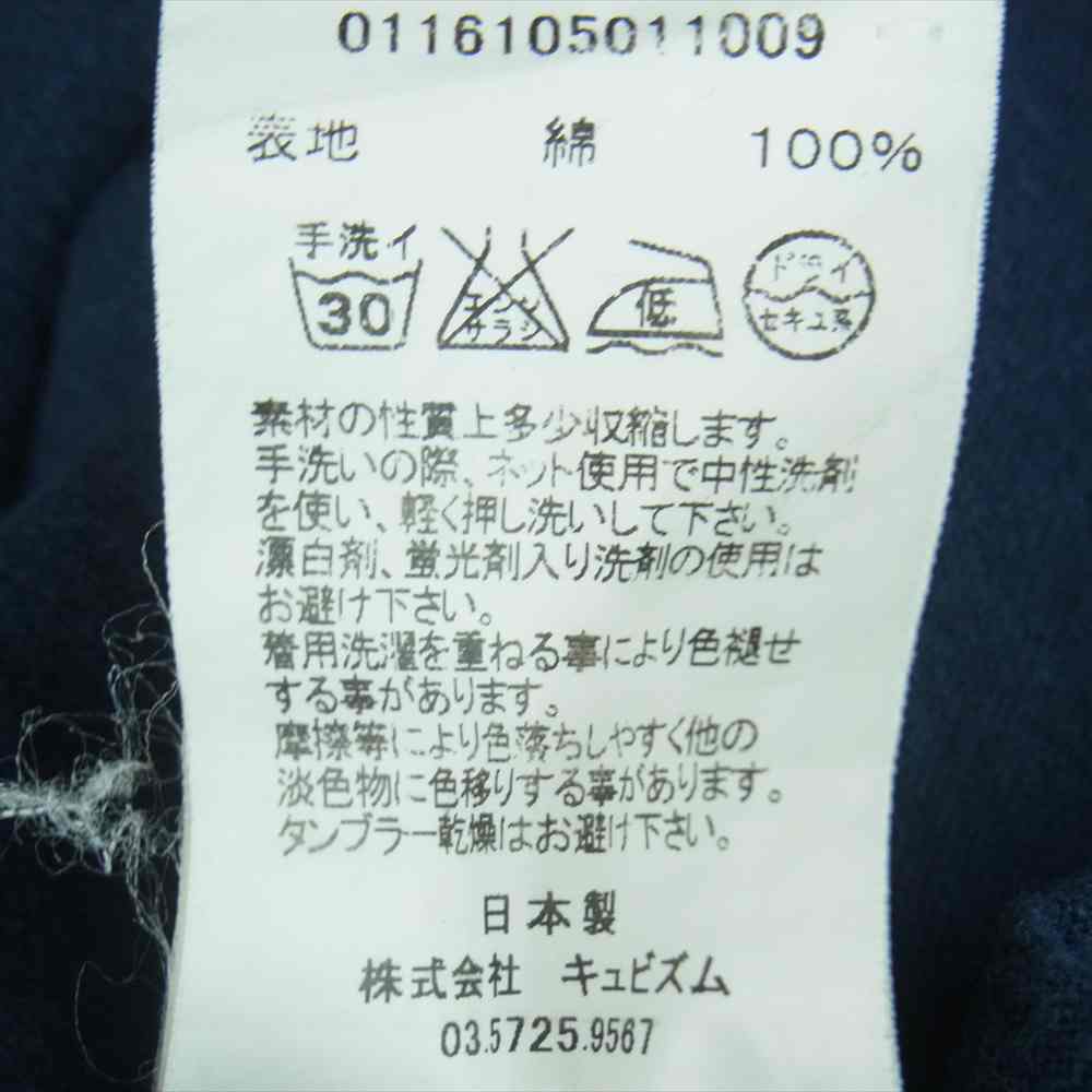 VISVIM ビズビム 16SS 0116105011009 BLACK ELK FLANNEL Y.D 長袖 シャツ コットン 日本製 ネイビー系 1【中古】