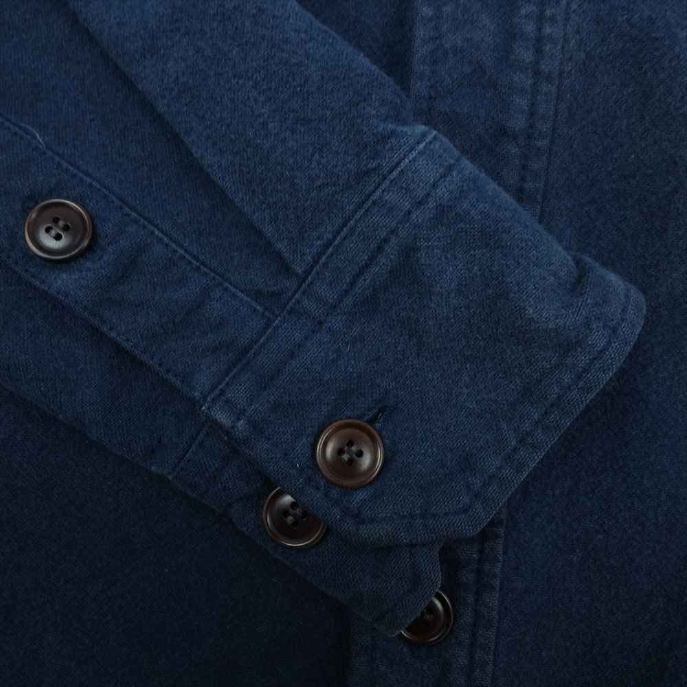 VISVIM ビズビム 16SS 0116105011009 BLACK ELK FLANNEL Y.D 長袖 シャツ コットン 日本製 ネイビー系 1【中古】