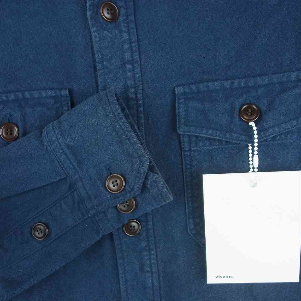 VISVIM ビズビム 16SS 0116105011009 BLACK ELK FLANNEL Y.D 長袖 シャツ コットン 日本製 ネイビー系 1【中古】