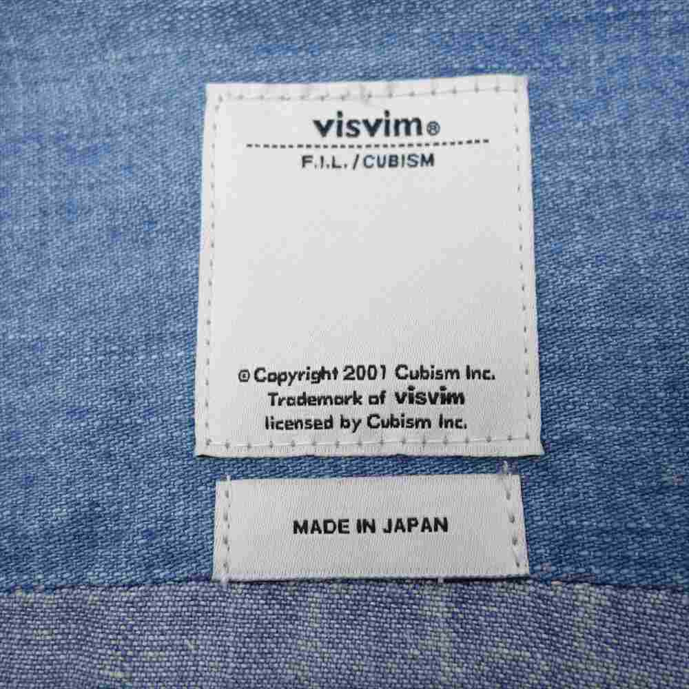 VISVIM ビズビム 15SS 115105007001 SOCIAL SCULPTURE SHIRT DMGD インディゴブルー系 1【中古】
