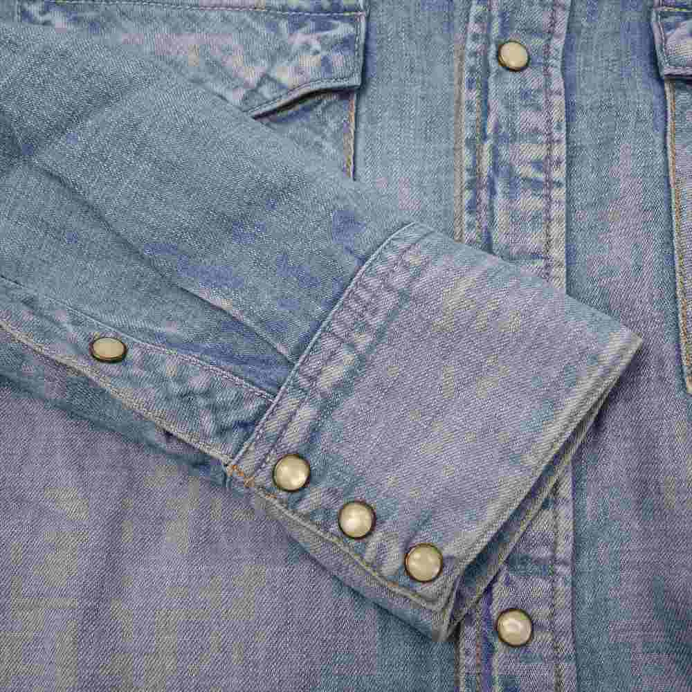 VISVIM ビズビム 15SS 115105007001 SOCIAL SCULPTURE SHIRT DMGD インディゴブルー系 1【中古】