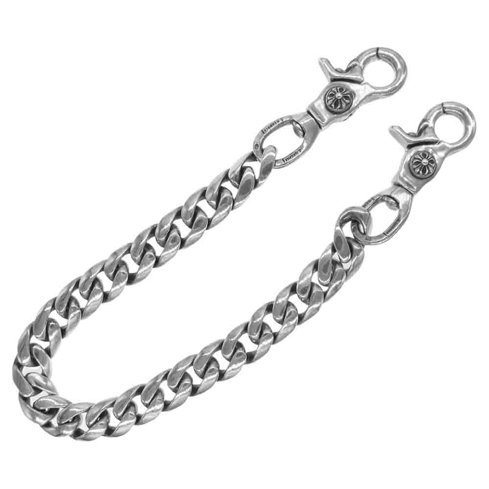 CHROME HEARTS クロムハーツ（原本無） CLASSIC SHORT 2クリップ ショート クラシック ウォレットチェーン シルバー系【中古】