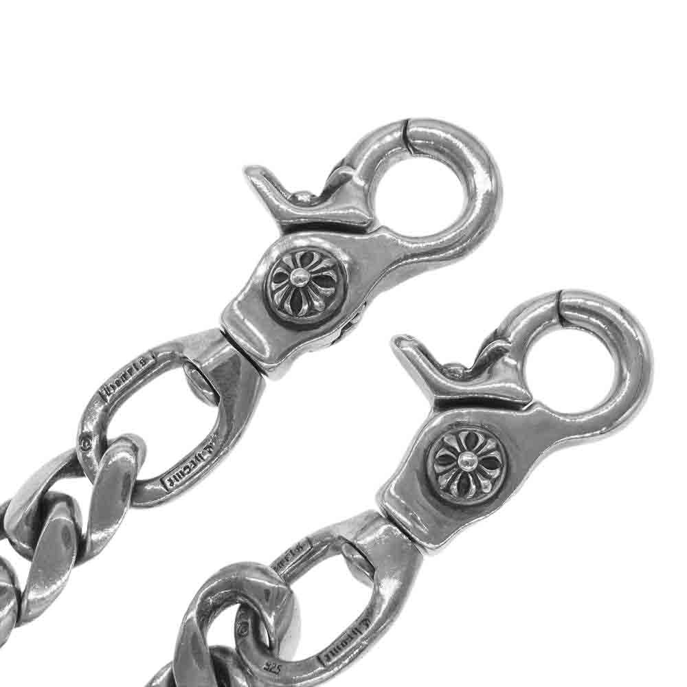 CHROME HEARTS クロムハーツ（原本無） CLASSIC SHORT 2クリップ ショート クラシック ウォレットチェーン シルバー系【中古】