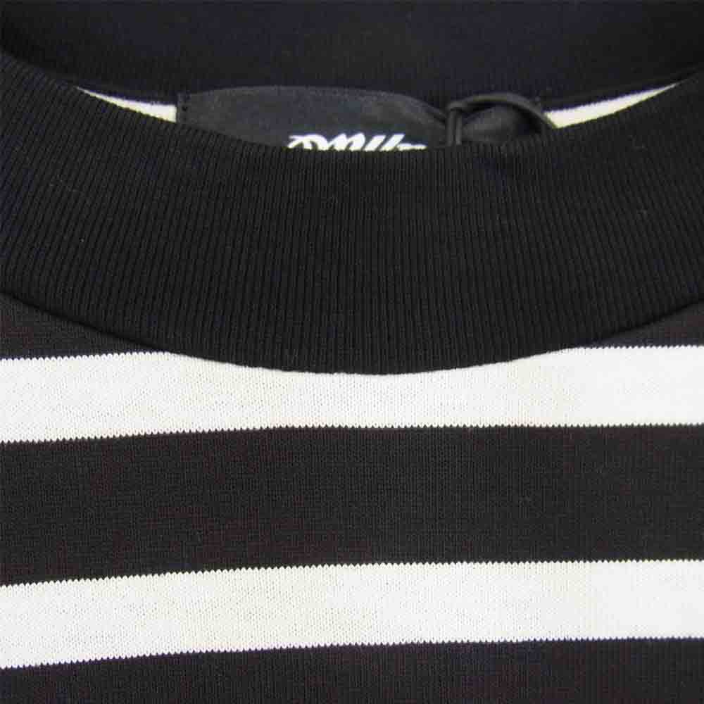 マイン ミハラヤスヒロ 20SS G04LT171-0 border docking L/S T-shirts ボーダー ドッキング ロング Tシャツ ブラック系 M【新古品】【未使用】【中古】