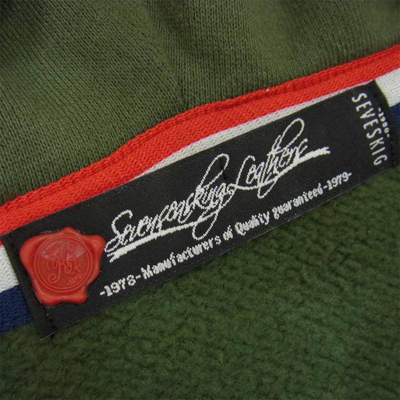 セヴシグ SW-SV-NA-1003 EMBROIDERY USED PARKA ユーズド パーカー カーキ系 L【中古】