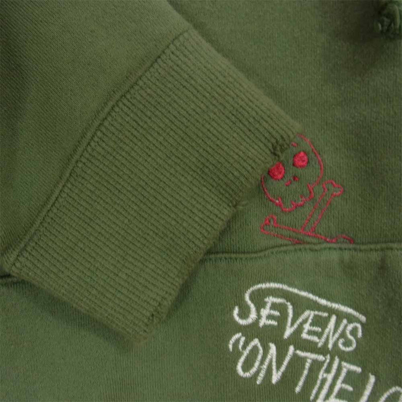 セヴシグ SW-SV-NA-1003 EMBROIDERY USED PARKA ユーズド パーカー カーキ系 L【中古】