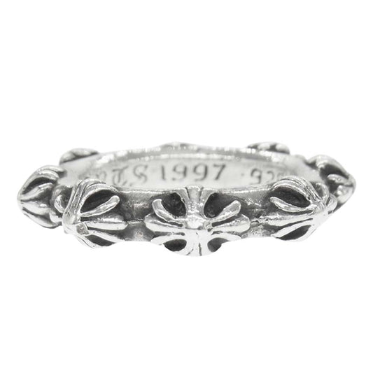 CHROME HEARTS クロムハーツ（原本無） CROSS BAND クロスバンド リング シルバー系【中古】