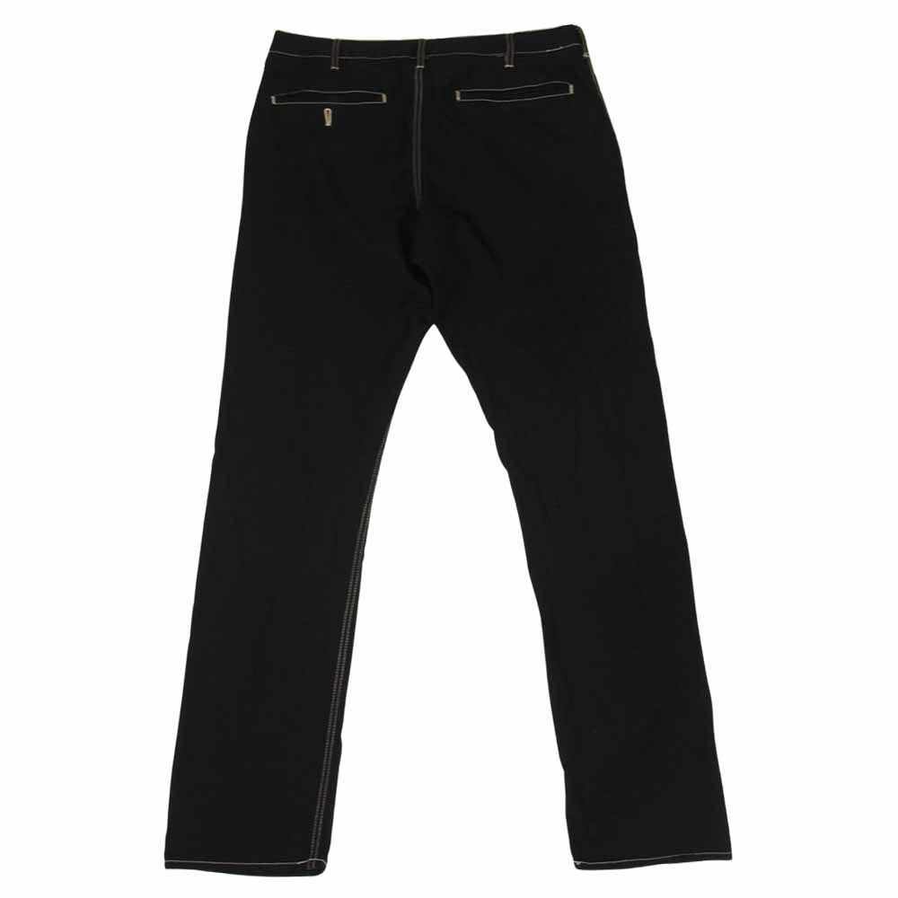 COMME des GARCONS コムデギャルソン HOMME DEUX オムドゥ AD2013 DM-P043 ポリ製品染め ステッチ パンツ ブラック系 S【中古】