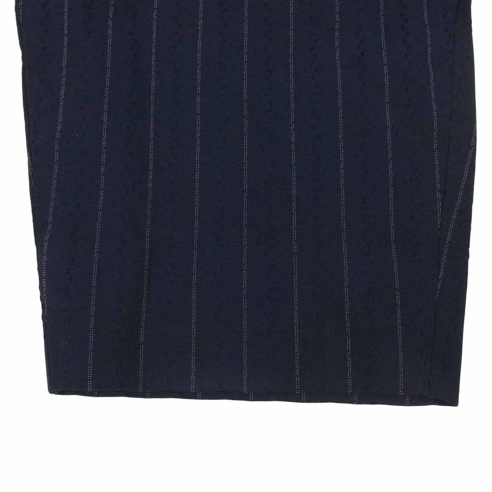 COMME des GARCONS コムデギャルソン HOMME DEUX オムドゥ AD2019 DE-P034 ポリ縮絨 製品染め テーパード パンツ ネイビー系 M【中古】