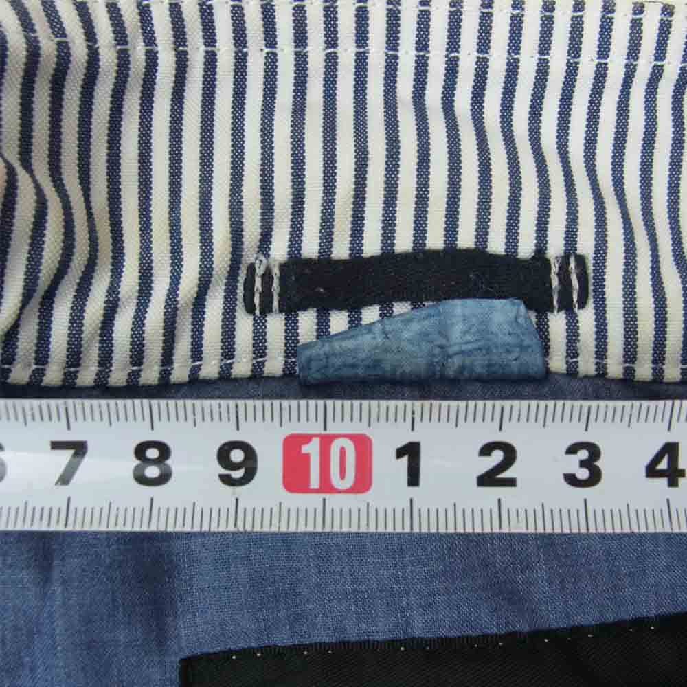 COMME des GARCONS コムデギャルソン HOMME DEUX オムドゥ AD2014 DO-J070 ストライプ テーラード ジャケット ホワイト系 ネイビー系 S【中古】