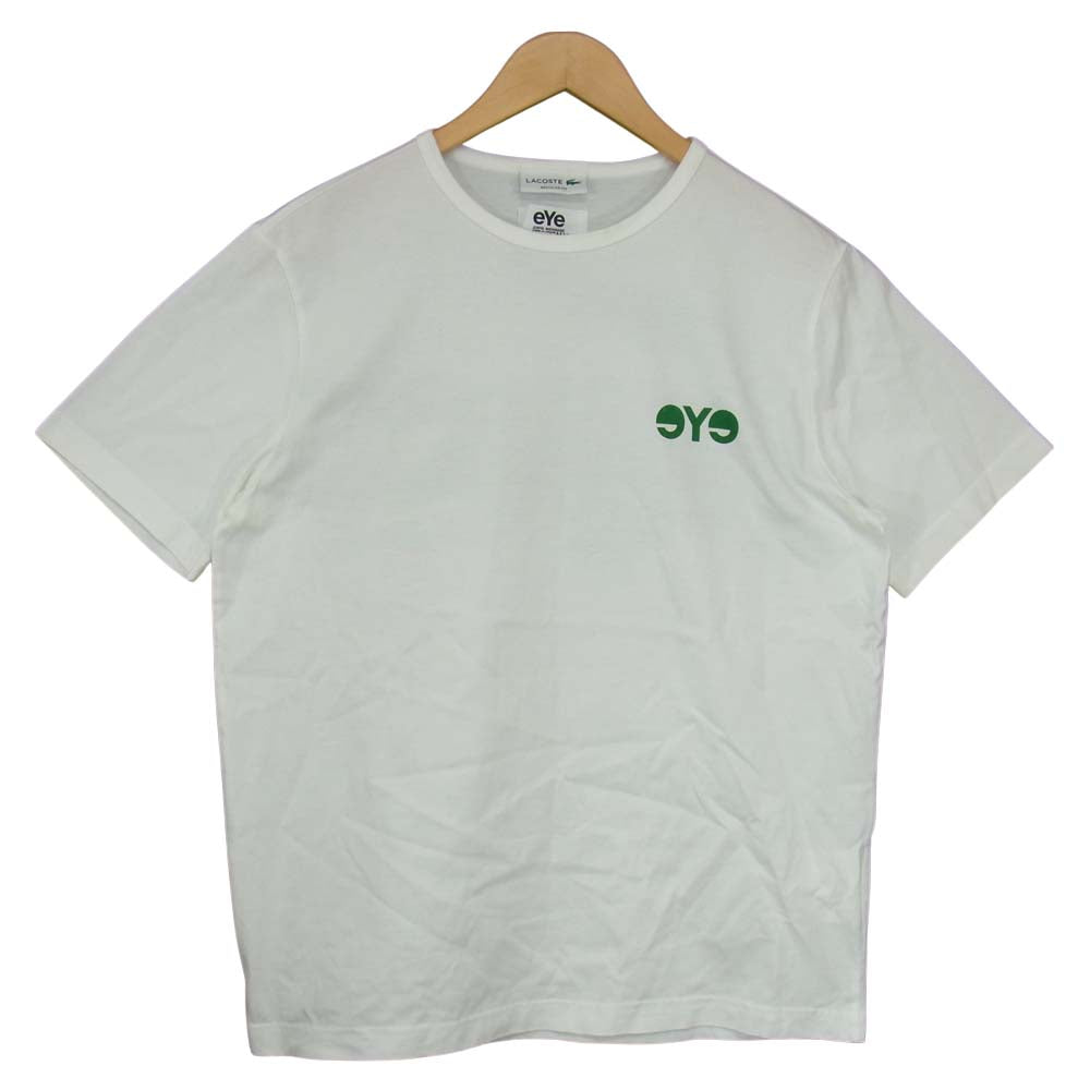 JUNYA WATANABE COMME des GARCONS MAN ジュンヤワタナベコムデギャルソンマン eye × LACOSTE ラコステ AD2019 WE-T905 ロゴ 半袖 Tシャツ M【中古】