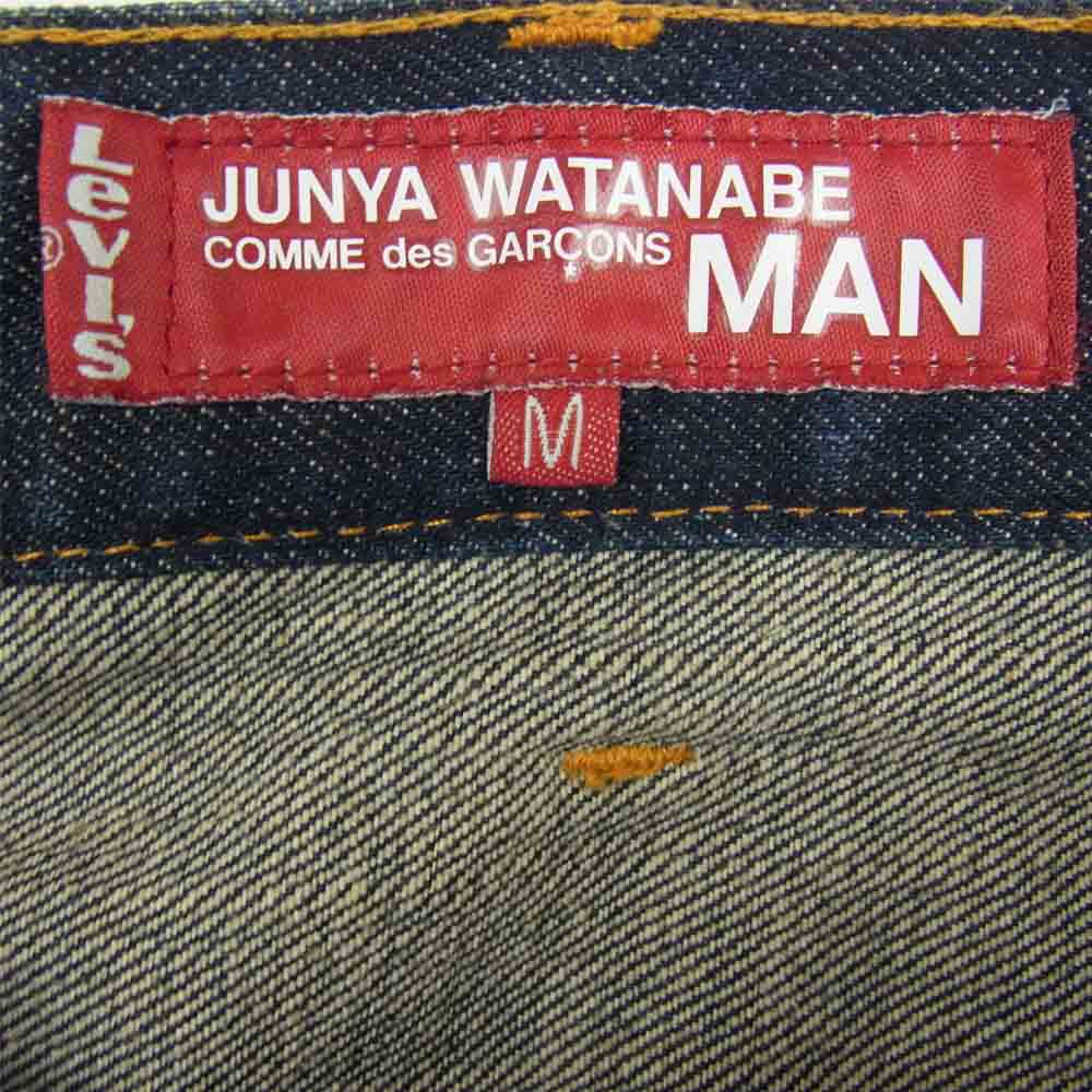 JUNYA WATANABE COMME des GARCONS MAN ジュンヤワタナベコムデギャルソンマン × Levi's リーバイス AD2017 WT-P209 522 カスタム M刺繍 デニムパンツ インディゴブルー系 M【中古】