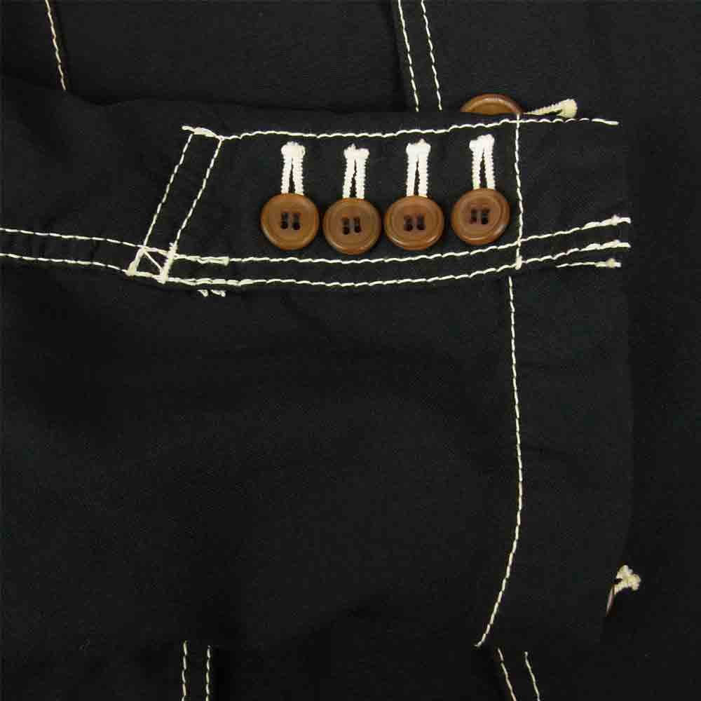 COMME des GARCONS コムデギャルソン HOMME DEUX オムドゥ AD2013 DM-J044 ポリ製品染め ステッチ テーラード ジャケット ブラック系 M【中古】