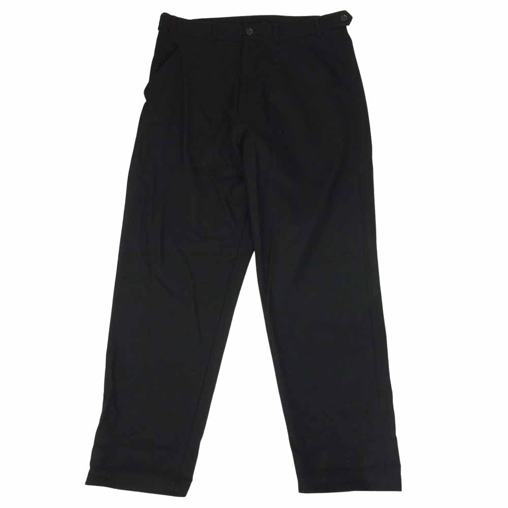 COMME des GARCONS コムデギャルソン HOMME PLUS オムプリュス AD2016 PR-P078 ウールフラノ ワイド テーパード パンツ ブラック系 M【中古】