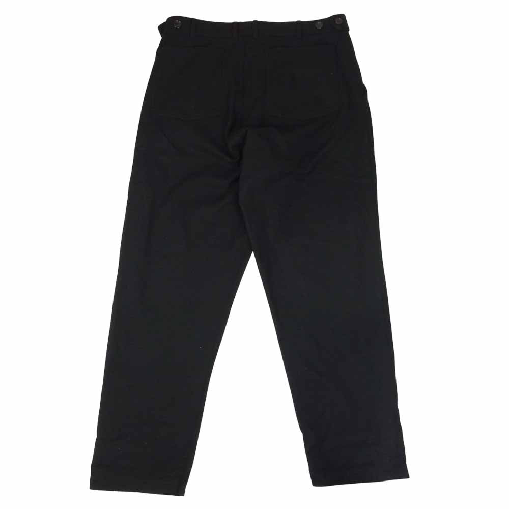 COMME des GARCONS コムデギャルソン HOMME PLUS オムプリュス AD2016 PR-P078 ウールフラノ ワイド テーパード パンツ ブラック系 M【中古】